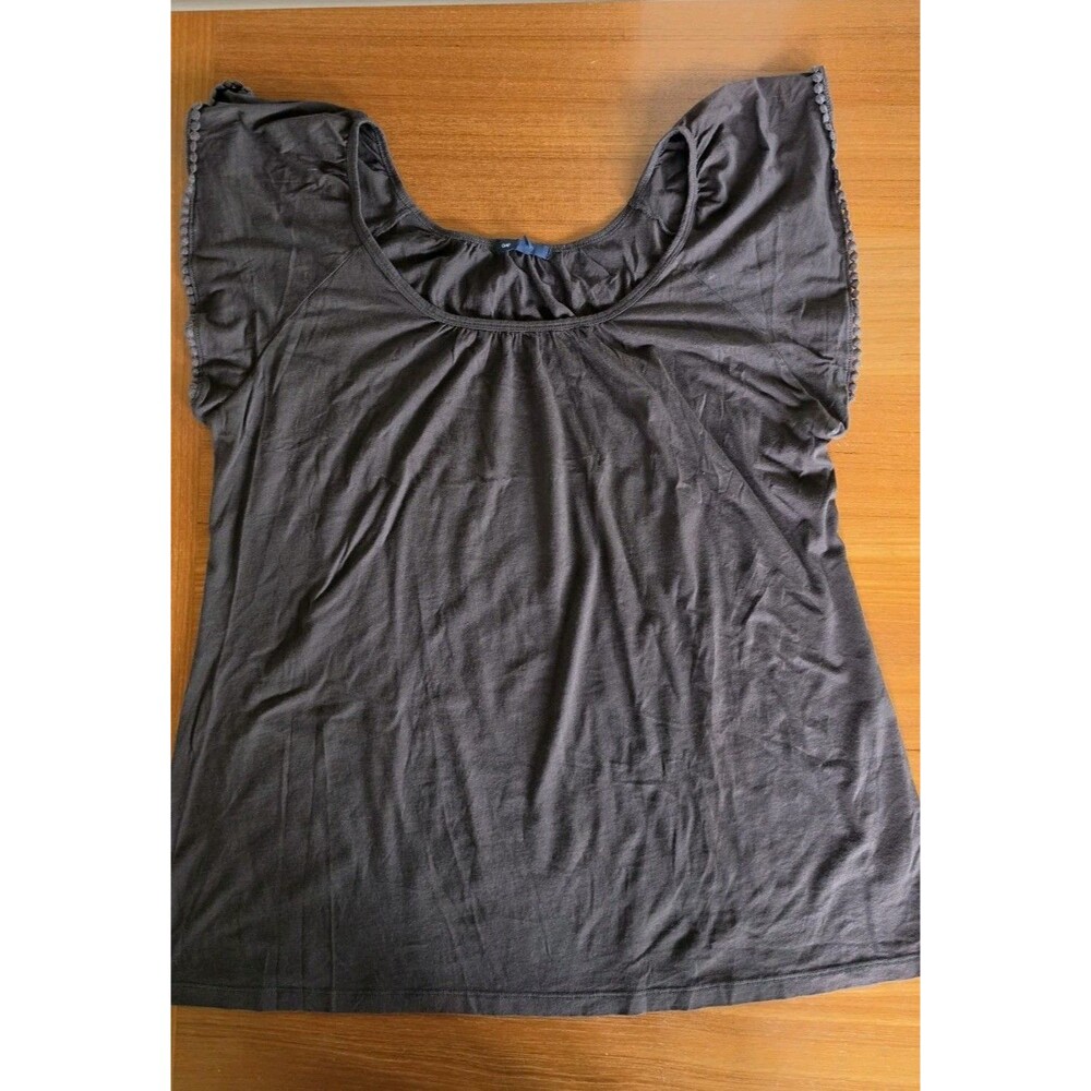 Gap Women's Brown Short Sleeve Top Size XL 2009